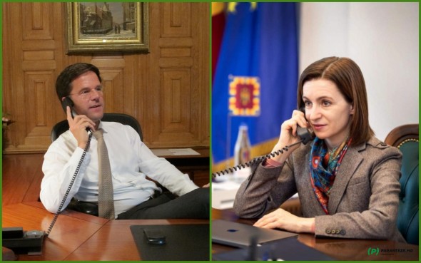Maia Sandu a discutat cu Prim-ministrul Regatului Țărilor de Jos, Mark Rutte. Subiecte abordate